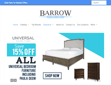 Tablet Screenshot of barrowfinefurniture.com